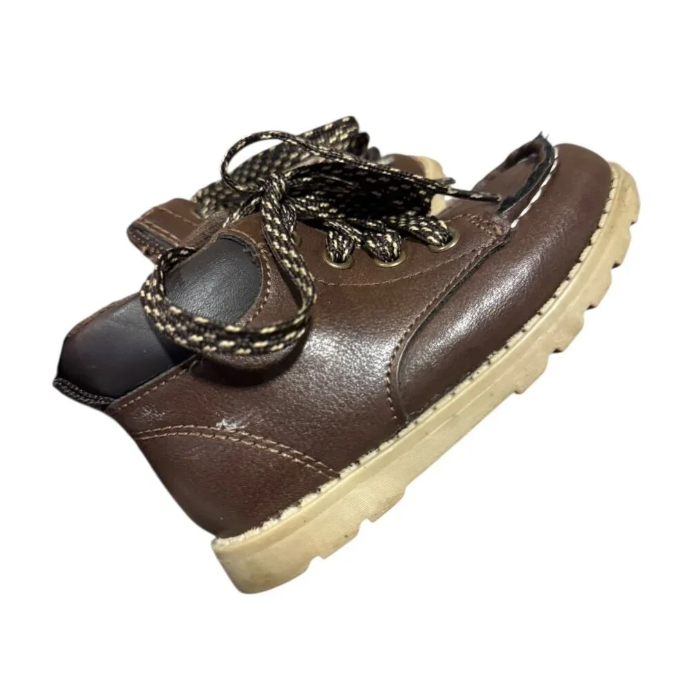 Carters Toddler Set of 3 Shoes Boots Sz 6 Brown Gray